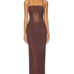 superdown Brown Maxi Dress